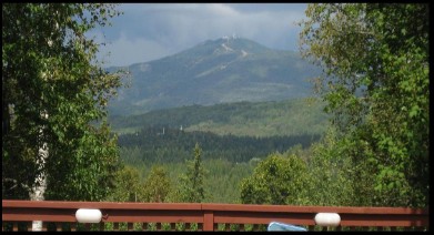 Mt. Tremblant from deck