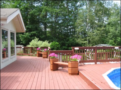 Rear deck